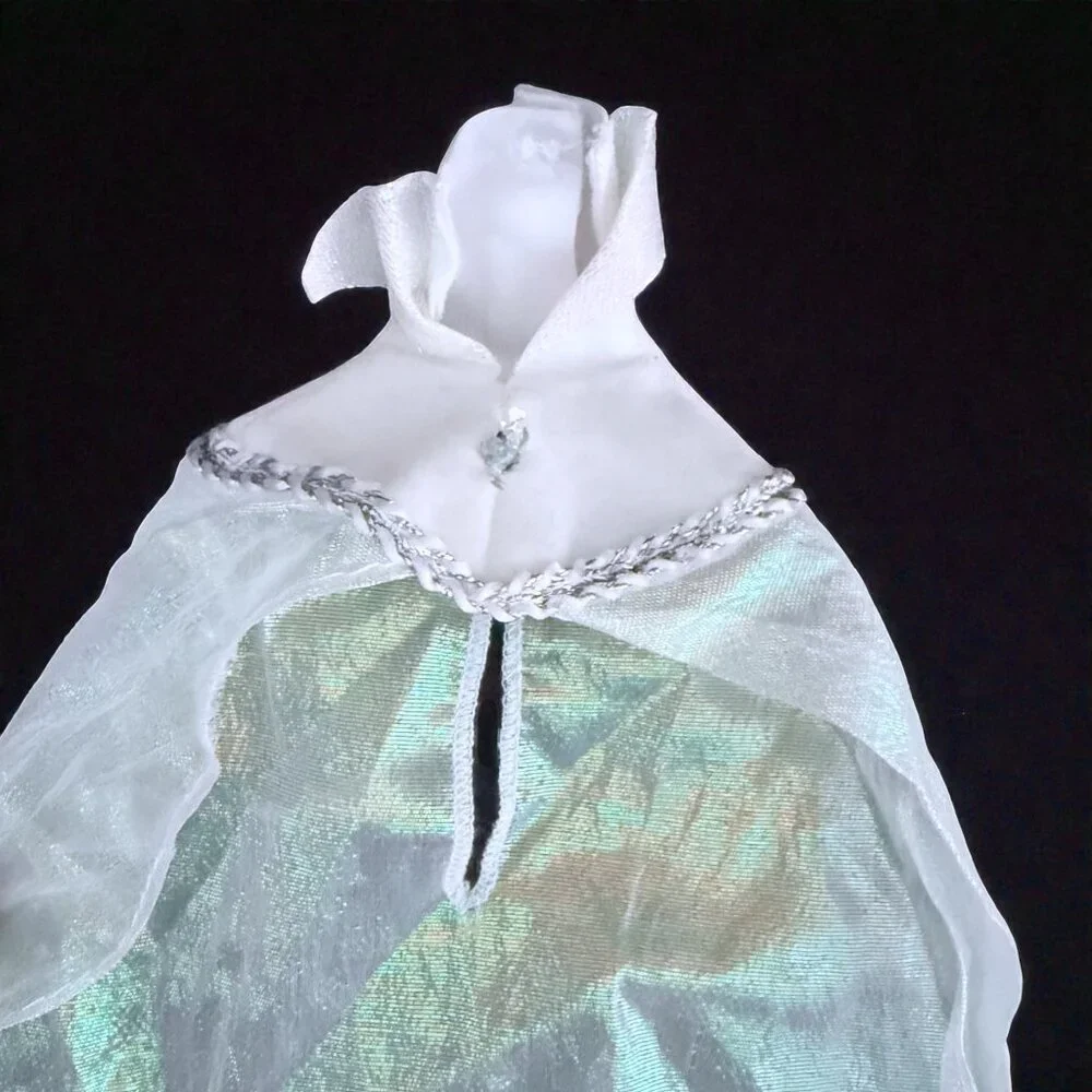Disney Sleeping Beauty Winter Frost Blue Gown Doll Dress 2 Capes Barbie Size